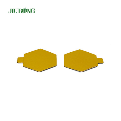 Polygon Food Grade Mini Disposable Cake Board Foil Paper 95*82mm