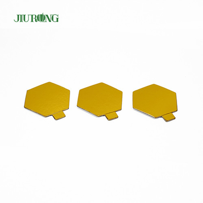 Polygon Food Grade Mini Disposable Cake Board Foil Paper 95*82mm