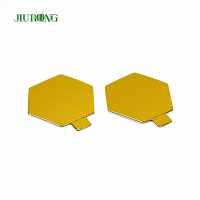Polygon Food Grade Mini Disposable Cake Board Foil Paper 95*82mm