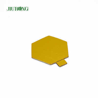 Polygon Food Grade Mini Disposable Cake Board Foil Paper 95*82mm