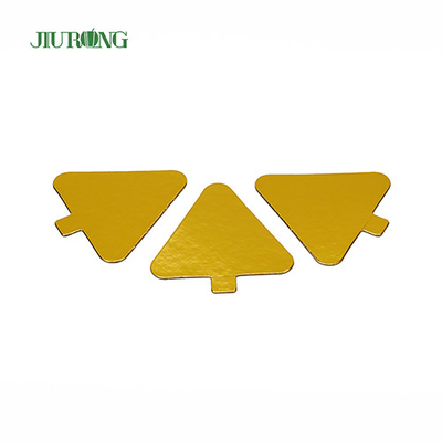 Children DIY Triangle Mini Cake Board golden 93*88mm Food Grade Foil Paper