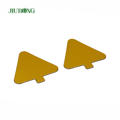 Children DIY Triangle Mini Cake Board golden 93*88mm Food Grade Foil Paper