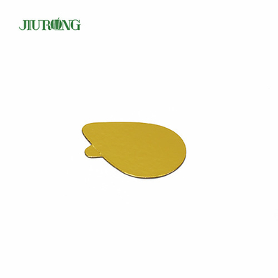 100*65mm Disposable Cake Board Food Grade Foil Paper Oval Cake Drums