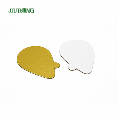100*65mm Disposable Cake Board Food Grade Foil Paper Oval Cake Drums