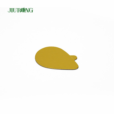 100*65mm Disposable Cake Board Food Grade Foil Paper Oval Cake Drums