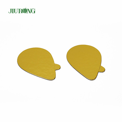 100*65mm Disposable Cake Board Food Grade Foil Paper Oval Cake Drums