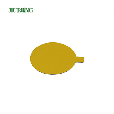Gold Paper Disposable Cake Board Eco Friendly 97*83mm Food Grade
