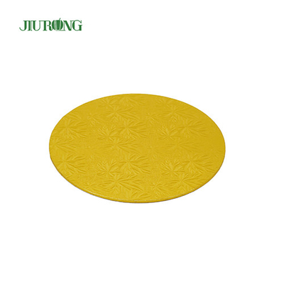 Golden Round MDF Disposable Cake Board drum 24cm 9 inch OEM ODM