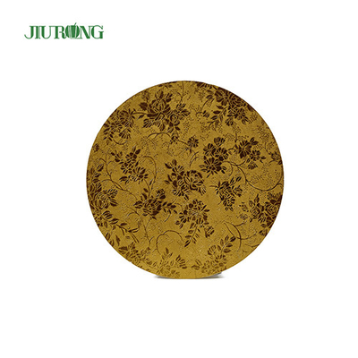 Home Compost 10 Inch Gold Cake Board 24cm Food Grade Corrugated Cake Drum