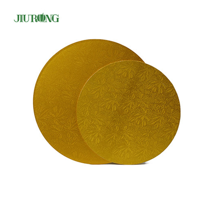 Home Compost 10 Inch Gold Cake Board 24cm Food Grade Corrugated Cake Drum