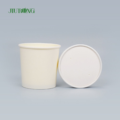 Custom Food Grade Ice Cream Paper Bowls Microwave Safe 8 OZ Eco Friendly