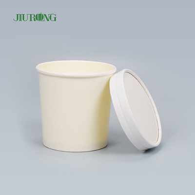Custom Food Grade Ice Cream Paper Bowls Microwave Safe 8 OZ Eco Friendly