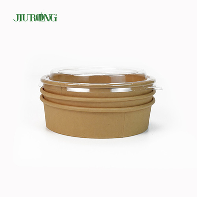 Microwavable Biodegradable Paper Bowl 1100ml Greaseproof With Lids