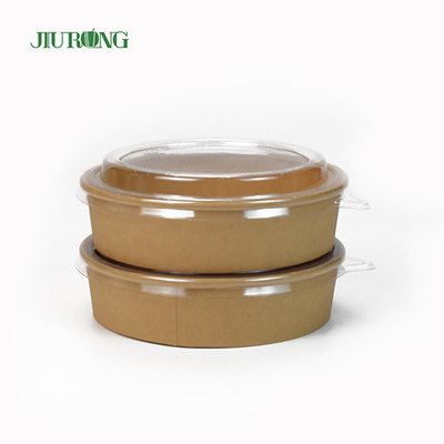 Microwavable Biodegradable Paper Bowl 1100ml Greaseproof With Lids