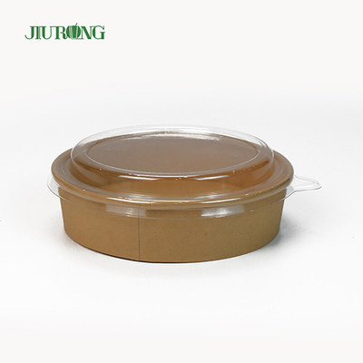 Microwavable Biodegradable Paper Bowl 1100ml Greaseproof With Lids