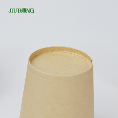 Biodegradable Kraft Paper Soup Bowl 12 Oz Disposable Bowls With Lids