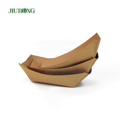 Recyclable Biodegradable Paper Container 85*50*45mm Corrugated Kraft