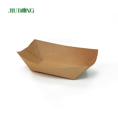 Recyclable Biodegradable Paper Container 85*50*45mm Corrugated Kraft