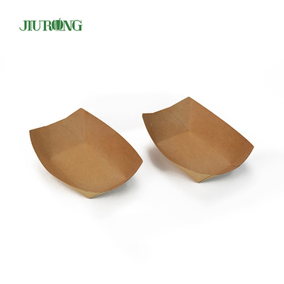 Recyclable Biodegradable Paper Container 85*50*45mm Corrugated Kraft