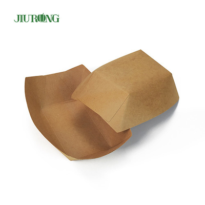 Recyclable Biodegradable Paper Container 85*50*45mm Corrugated Kraft