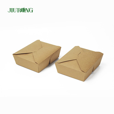 ECO Friendly Biodegradable Paper Container Box 800ml Custom Logo