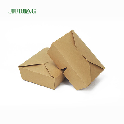 ECO Friendly Biodegradable Paper Container Box 800ml Custom Logo