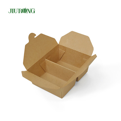 Takeaway Packaging Biodegradable Paper Container 1480ml For Charcuterie