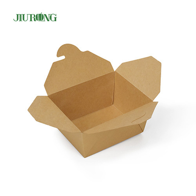 ODM Disposable Biodegradable Paper Food Take Out Containers Anti Water