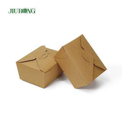 ODM Disposable Biodegradable Paper Food Take Out Containers Anti Water