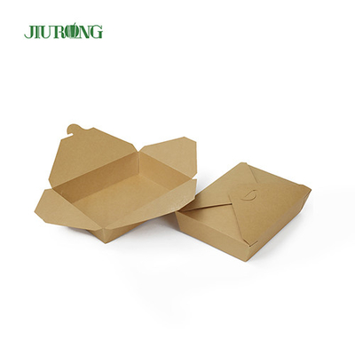 Kraft Biodegradable Paper Container BOPS HIPS Sushi Takeaway Packaging