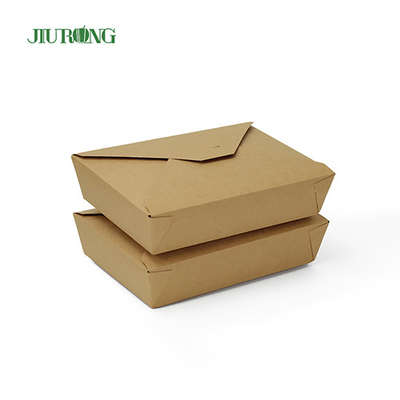 Kraft Biodegradable Paper Container BOPS HIPS Sushi Takeaway Packaging