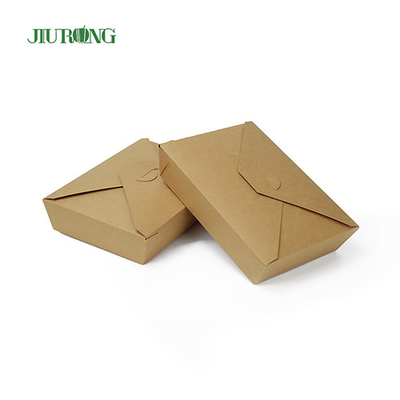 Kraft Biodegradable Paper Container BOPS HIPS Sushi Takeaway Packaging