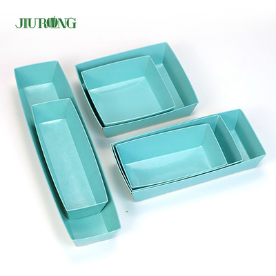 SGS CMYK Color Kraft Disposable Food Containers Environmental Friendly