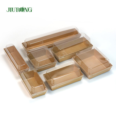 Oilproof Corrugated Biodegradable Paper Container 135mm Length For Donuts