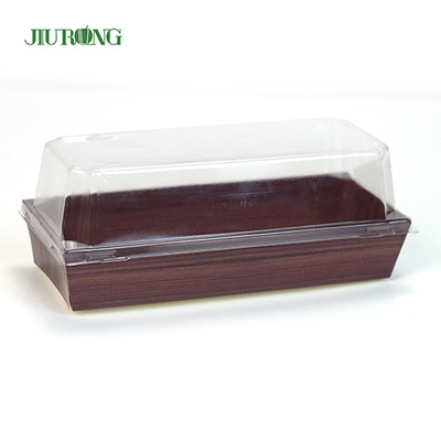 F Flute Kraft Paper Food Container Biodegradable PET Cover CMYK Colors