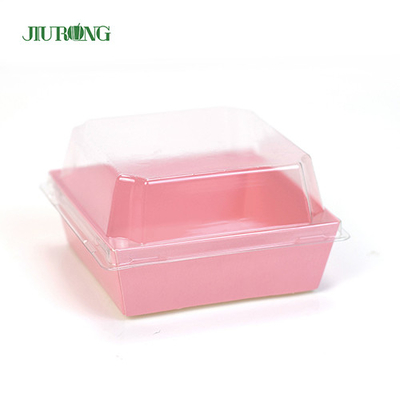 F Flute Biodegradable Paper Container 140mm Length For Fast Food Shop