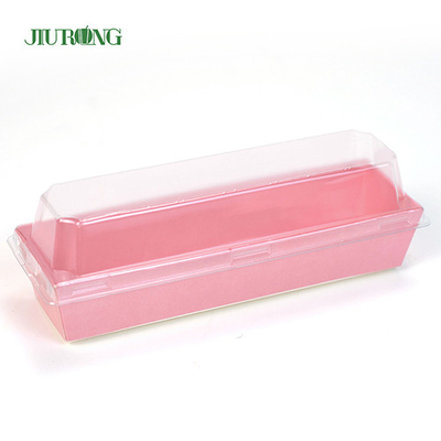 F Flute Biodegradable Paper Container 140mm Length For Fast Food Shop