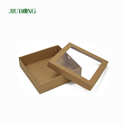 Jiurong ODM Eco Friendly Takeaway Packaging Biodegradable Corrugated Food Tray
