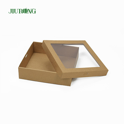 Jiurong ODM Eco Friendly Takeaway Packaging Biodegradable Corrugated Food Tray