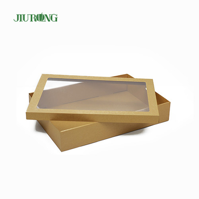 Eco Friendly Biodegradable Food Delivery Containers 900ml Kraft Paper