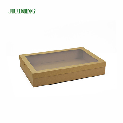 Eco Friendly Biodegradable Food Delivery Containers 900ml Kraft Paper