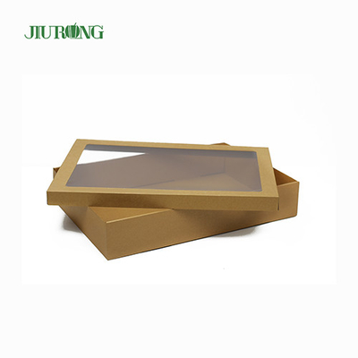 Eco Friendly Biodegradable Food Delivery Containers 900ml Kraft Paper
