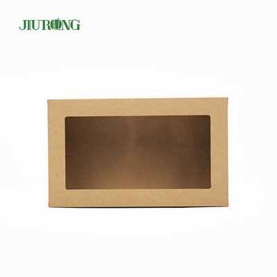 Single Window Biodegradable Takeaway Food Containers Eco Friendly 2100ml