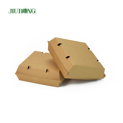 F flute Eco Friendly Takeaway Containers 700ml brown paper food boats