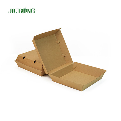 F flute Eco Friendly Takeaway Containers 700ml brown paper food boats