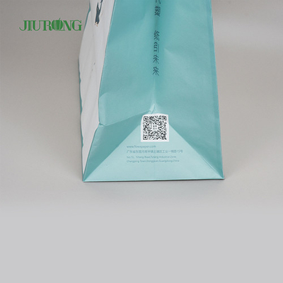 280mm Biodegradable White Kraft Recycled Paper Bags With Handles