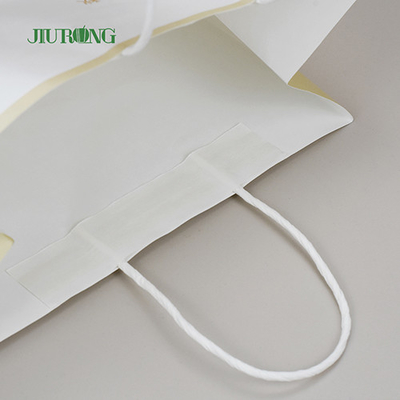Eco Friendly Gift Biodegradable Paper Bag 350mm With Handle Bread