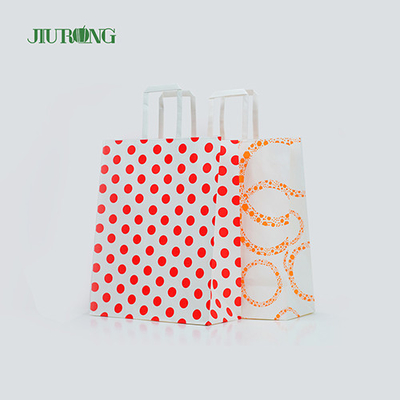 Brown Biodegradable Newspaper Bags Environmentally Friendly 280mm Width