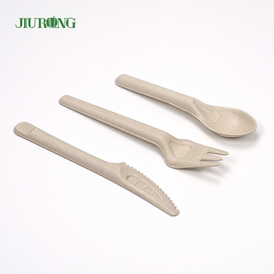 Custom Biodegradable Disposable Cutlery Sugarcane Bagasse Knife Fork Spoon