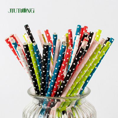 U Shape Paper Drink Straws Food Grade Biodegrad Individually Wrapped